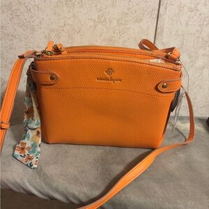Nanette Lepore Vibrant Orange Crossbody Bag